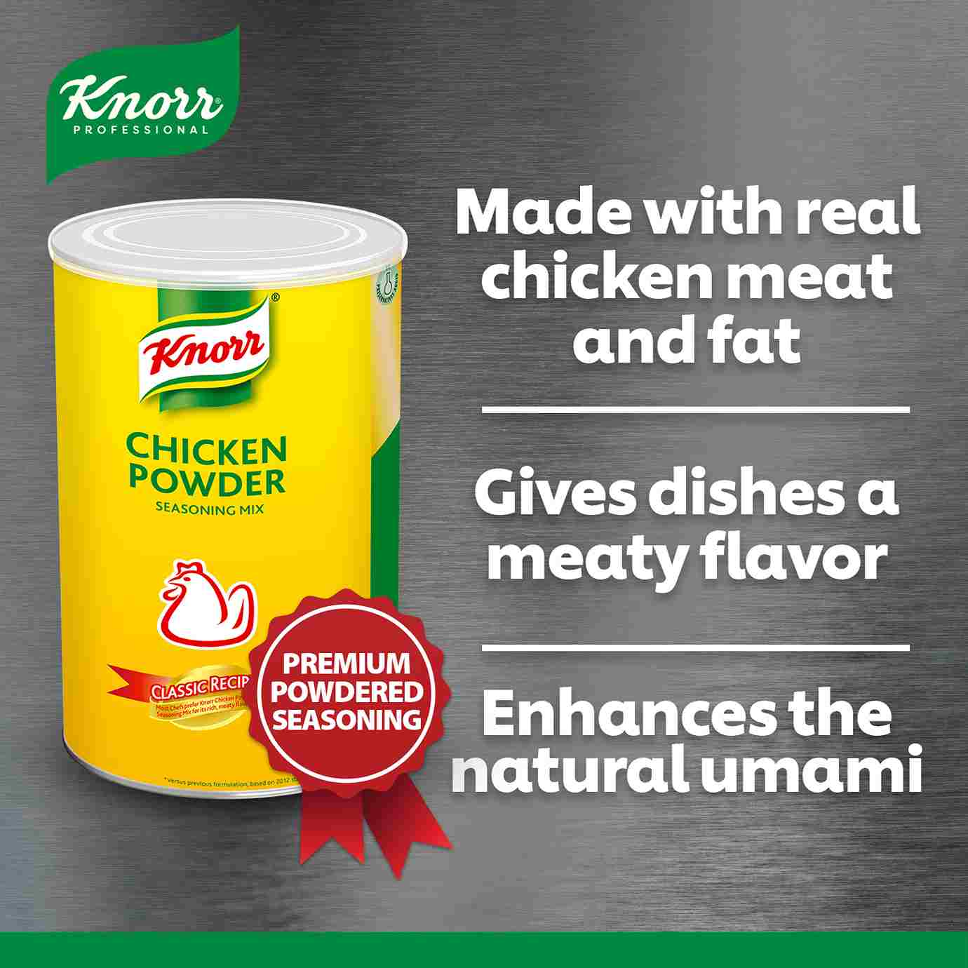 Knorr Chicken Powder 1kg - Knorr Chicken Powder enhances the natural umami of my dish, making it meatier and more flavorful!
